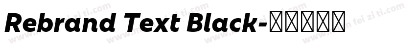 Rebrand Text Black字体转换